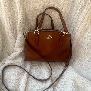 Coach Tan Leather Satchel/crossbody